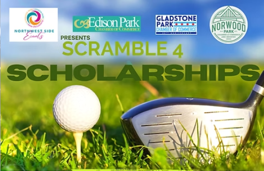 Scramble 4 Scholarships event flyer